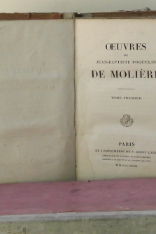 Oeuvres de Jean-Baptiste Poquelin de Molière