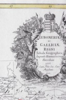 LUBOMERIAE et GALLICIAE REGNI Tabula Geographica. Impensis Homannianorum Haeredum. 1775. Cum Priv. Sac. Caes. Maiestatis [ Mapa ]