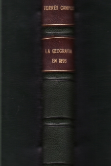 La geografía en 1895. Memoria sobre el VI Congreso Internacional de Ciencias Geográficas celebrado en Londres