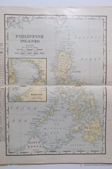 Maps for Ready Reference. Population, Area And Capitals of the US, Alaska, Cuba, Puerto Rico, Hawaiian Islands, and Philippine Islands. The Chicago, Milwaukee and Saint Paul Railway Co