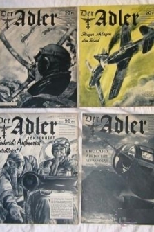 La Segunda Guerra Mundial la revista alemana Der Adler 22 revistas año 1939 ¡¡¡¡ MUY RAROS, escasos y difíciles de localizar. Son el nº 2 al nº 23, ambos inclusive