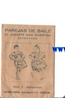 PAREJAS DE BAILE JUGUETE DE PAPEL TROQUELADOS EDICIONES BARSAL ARAGONESES 