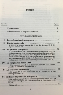 Poesía española contemporánea (1939-1980)