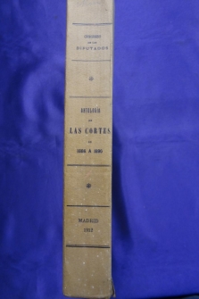 ANTOLOGIA DE LAS CORTES DE 1886 A 1890