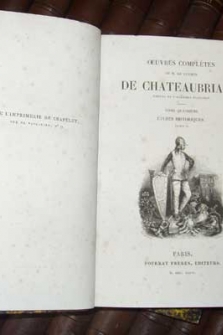 OEUVRES COMPLETES (Obras Completas de Chateaubriand - 35 Vols.)