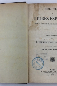 Obras escogidas del Padre José Francisco de Isla, con una noticia de su vida y escritos por Don Pedro Felipe Monlau