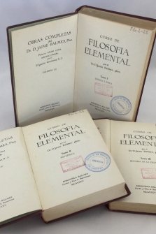 Curso de Filosofía Elemental (3 tomos)
