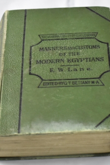 Maners and Customs of the modern egyptians