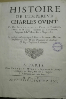 Histoire de Lèmpereur Charles Quint