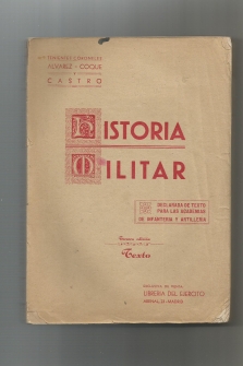 Historia militar. (2 vol.).