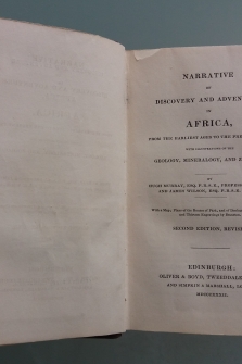 Narrative of Discovery and Adventure in Africa