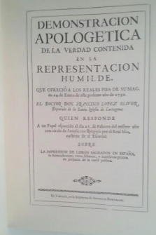 LA IMPRENTA EN VALENCIA EN EL SIGLO XVIII: ANTONIO BORDAZAR junto con 3 facsímiles