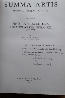 SUMMA ARTIS 37 PINTURA Y ESCULTURA ESPAÑOLAS DEL SIGLO XX (1939-1990)