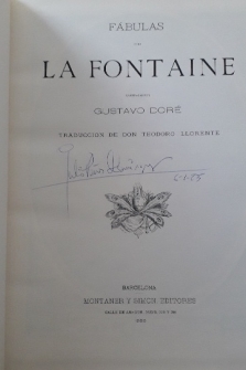FABULAS DE LA FONTAINE ILUSTRADAS POR GUSTAVO DORÉ (FACSÍMIL EL MUSEO UNIVERSAL, 1984)