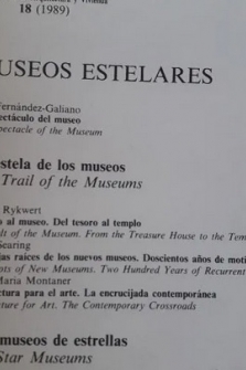 AV MONOGRAFIAS 18, MUSEOS ESTELARES