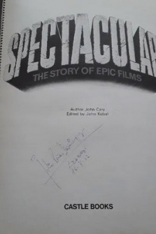 SPECTACULAR THE STORY OF EPIC FILMS LIBRO DE PELICULAS EPICAS