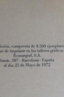 CIEN AÑOS DE SOLEDAD (ED. SUDAMERICANA 1972)