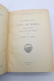 Guía itineraris vall de Ribes