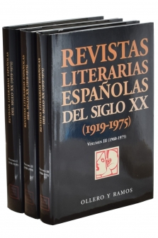REVISTAS LITERARIAS ESPAÑOLAS DEL SIGO XX (1919-1975).  I. 1919-1939 , II. 1939-1959, III. 1960-1975 (EDICIÓN EN 3 TOMOS)