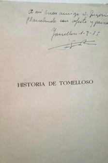 Historia de Tomelloso (Ciudad Real) 1930-1936 (Primera edición)