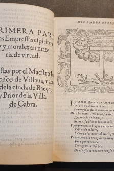 1613.VILLAVA.EMPRESAS ESPIRITUALES Y MORALES, PRIMERA ED. MUY RARO.