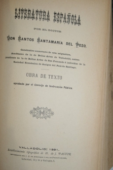 LITERATURA GENERAL Ó TEORÍA DE LOS GÉNEROS LITERARIOS. 3 OBRAS EN UN VOLUMEN