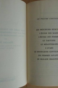 Théatre Choisi de Molière. Texte Etabli sur l'Edition Collective de 1682 avec une Introduction et une Notice sur les Circonstances de Chaque Pièce par Maurice Rat.