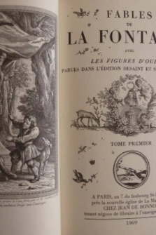 Fables de La Fontaine avec les Figures d'Oudry parues dans l'Edition Desaint et Saillant de 1755.