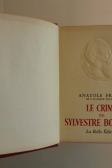 Le Crime de Sylvestre Bonnard.