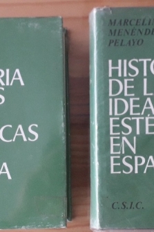 HISTORIA DE LAS IDEAS ESTÉTICAS EN ESPAÑA (2 TOMOS)