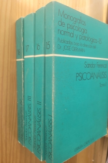 PSICOANÁLISIS /TOMOS I, II, III, IV MONOGRAFIAS DE PSICOLOGÍA NORMAL Y PATOLOGÍCA