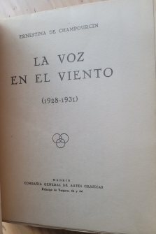 LA VOZ EN EL VIENTO (1928-1931)