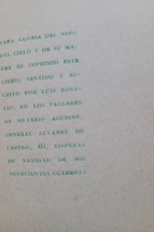 RETABLO SACRO DEL NACIMIENTO DEL SEÑOR (1940)