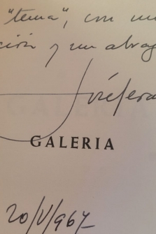 GALERÍA (1967, DEDICADO Y FIRMADO POR RL AUTOR)