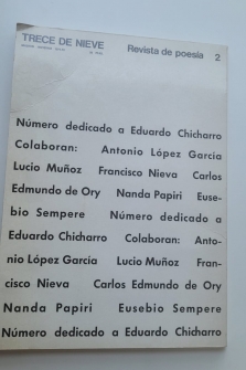 TRECE DE NIEVE, REVISTA DE POESÍA 2 (MADRID, INVIERNO 1971-72)