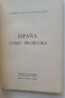 ESPAÑA COMO PROBLEMA (1949)