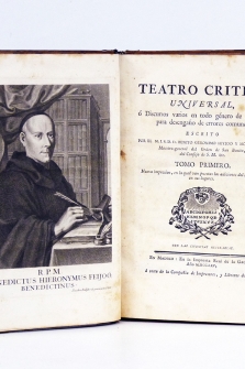 Theatro [Teatro] crítico universal ó Discursos varios en todo género de materias, para desengaño de errores comunes.