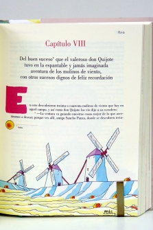 El ingenioso hidalgo Don Quijote de la Mancha. Edición de Pollux Hernúñez y Emilio Pascual. Ilustraciones en color de Miguel Ángel Martín.