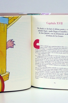 El ingenioso hidalgo Don Quijote de la Mancha. Edición de Pollux Hernúñez y Emilio Pascual. Ilustraciones en color de Miguel Ángel Martín.