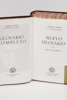 Nuevo glosario. Vol I: 1900-1926.