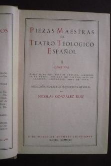 TEATRO TEOLÓGICO ESPAÑOL. 2 tomos.