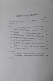 BOLETÍN DE LA REAL ACADEMIA DE LA HISTORIA. Tomos LXVL y LXVII. Año 1915.