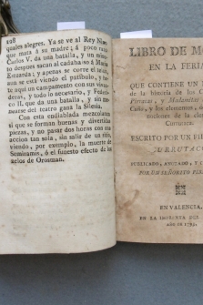 DEFENSA DE LOS CURRUTACOS...; EL TRIUNFO DE LAS CASTAÑUELAS...; LIBRO DE MODA EN LA FERIA ...; ÓPTICA DE EL CORTEJO...
