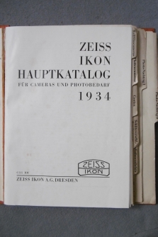 ZEISS IKON PHOTO - HAUPTKATALOG für cameras und photobedarf. 1934.