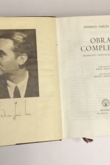 Obras Completas. Recopilación y notas de Arturo del Hoyo. Prólogo de Jorge Guillén. Epílogo de Vicente Aleixandre.