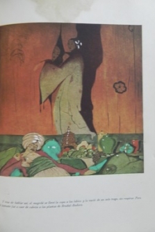 La lámpara de Aladino, cuento de las mil y una noches. Nueva versión castellana cotejada con el texto árabe ilustrada por Roberto Montenegro
