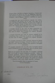 Faules, Ferran Soldevila. Exemplar numerat i signat. Planxa de coure i una sèrie definitiva dels aiguaforts
