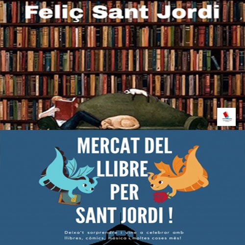 El Gremi de Llibreters de Vell de Catalunya y el Mercat Dominical de Sant Antoni celebran Sant Jordi.
