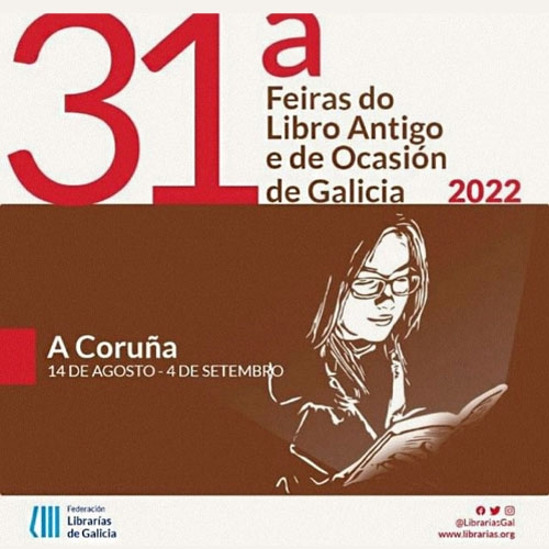 Feria del Libro Antiguo y de Ocasión de A Coruña 2022.