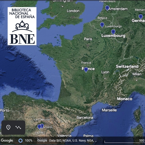 La BNE crea una ruta en Google Earth para descubrir su colección.